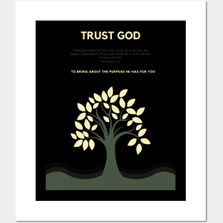 Trust God Posters and Art